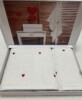 Набір рушників Grazie Home Tiny hearts white-red 2 шт (75х150,50х100)