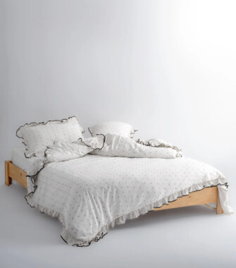 Комплект постільної білизни Limasso Exclusive Point Snow White євро